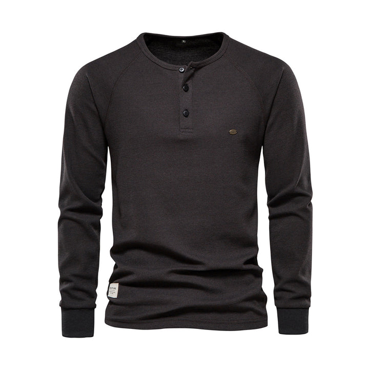 Herren Strickpullover mit Strickmuster - dunkelgrau