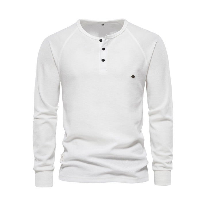 Herren Strickpullover mit Strickmuster - weiß