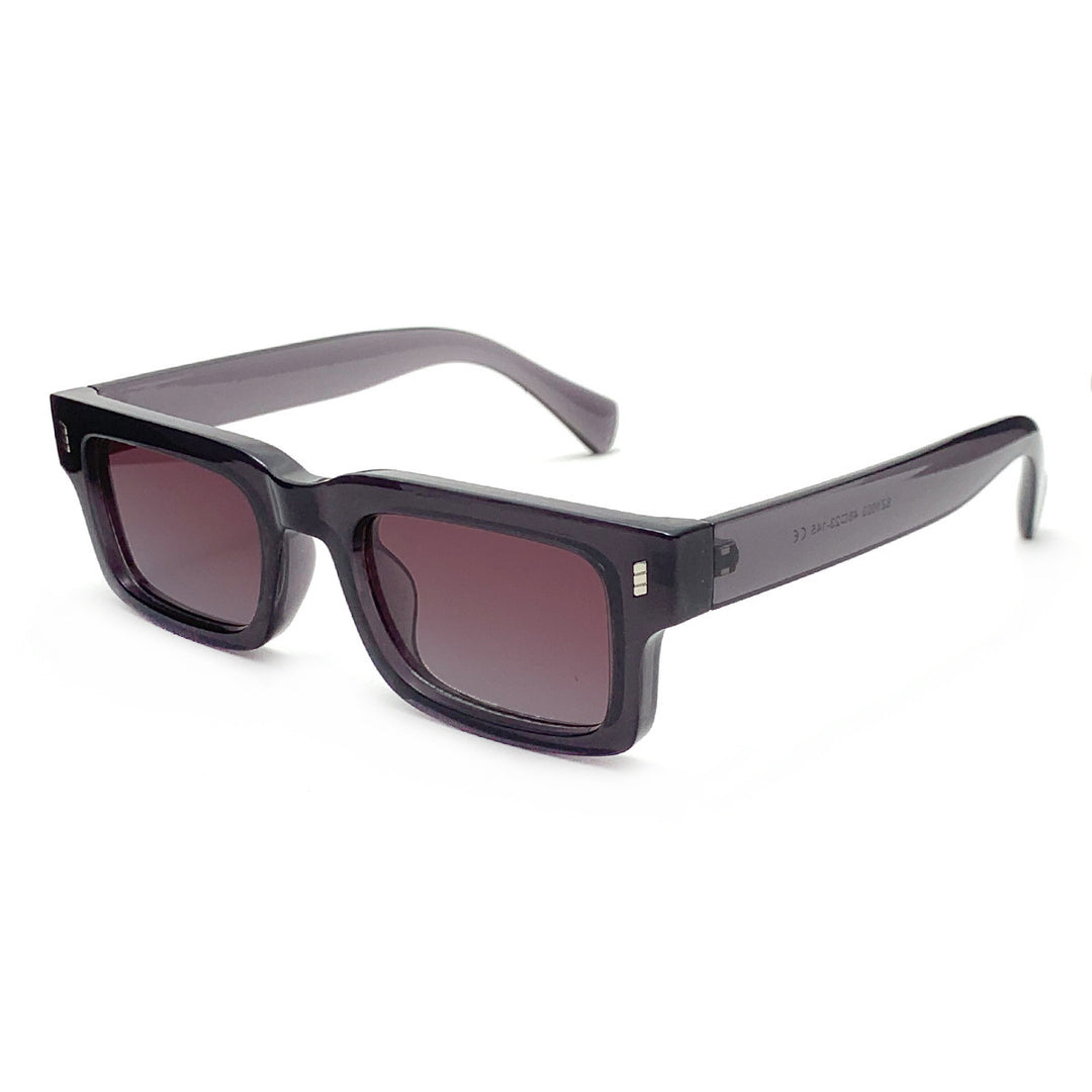 SwissFellas Herren Sonnenbrille Retro, eckiger Rahmen