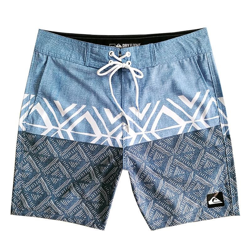 Herren Boardshorts | Kordelzugbund und Geometrisches Muster | Perfekt für Strand und Sommer