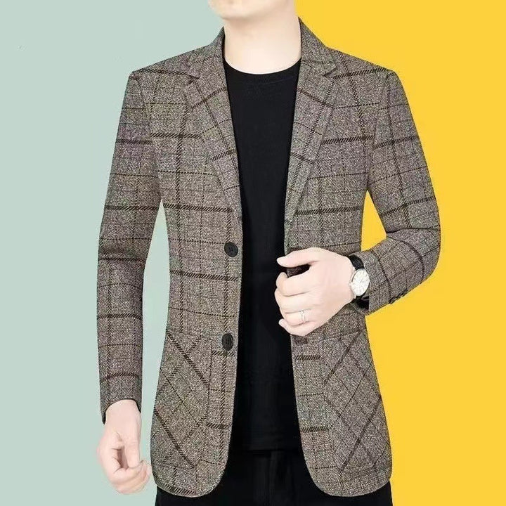 Herren Karo-Blazer | Klassisches Karomuster und Taillierte Passform | Smart-Casual-Eleganz
