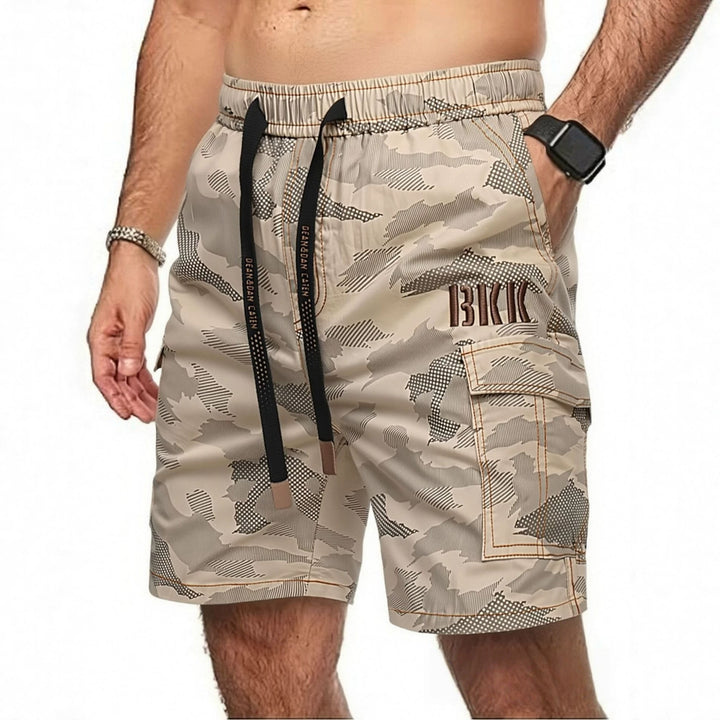 Herren Cargo-Shorts | Mehrere Taschen und Elastischer Bund | Funktionaler Outdoor-Stil