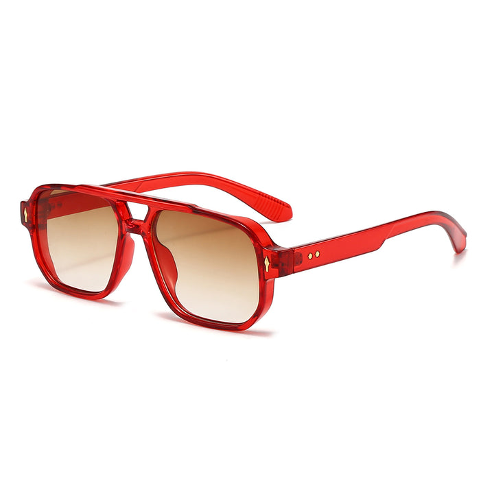 Herren Sonnenbrille | Übergroße Eckige Form und Getönte Gläser | Moderner Fashion-Look