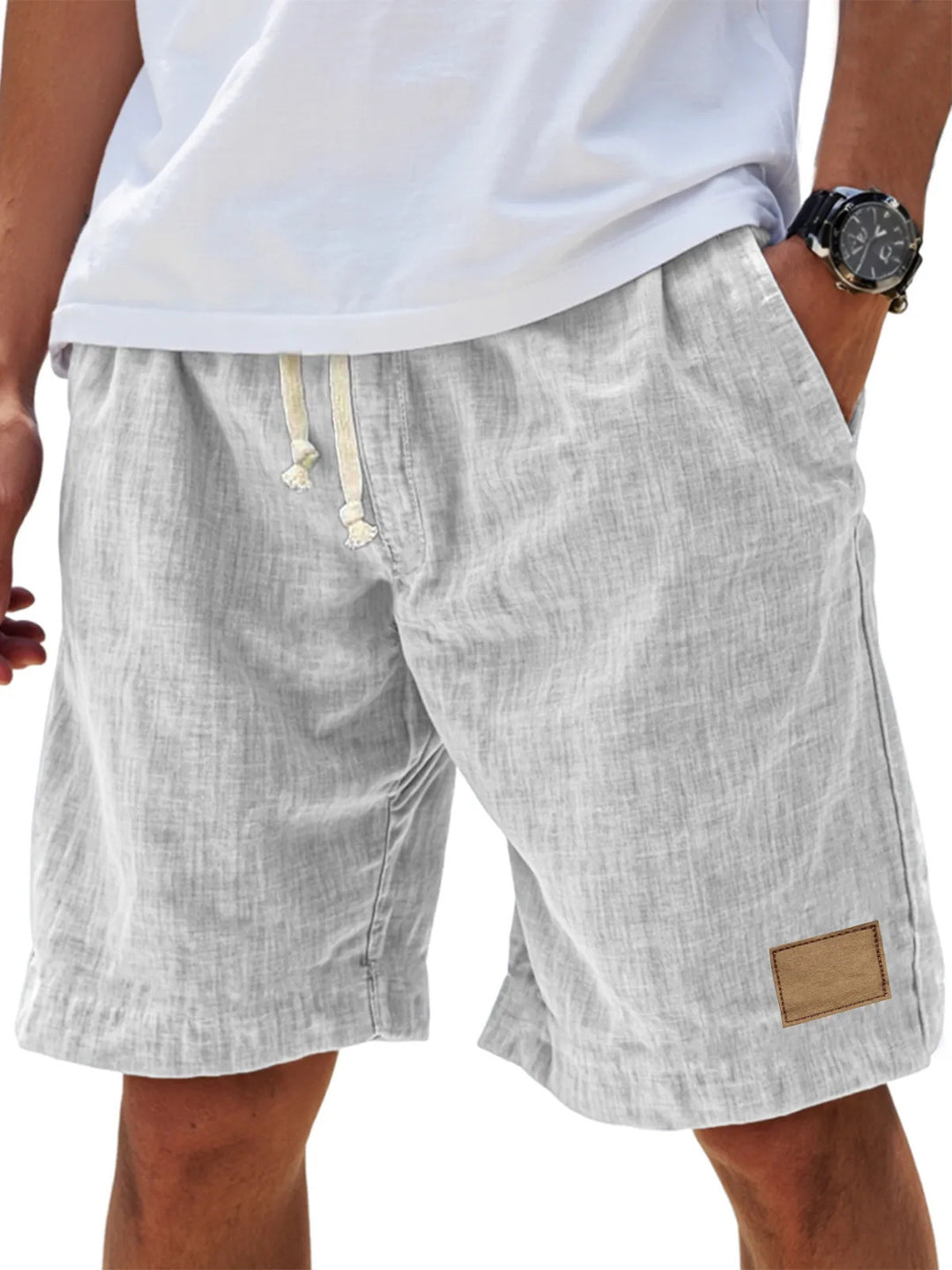 Herren Shorts mit Kordelzug | Lockere Passform und Seitentaschen | Komfortabler Sommerstil