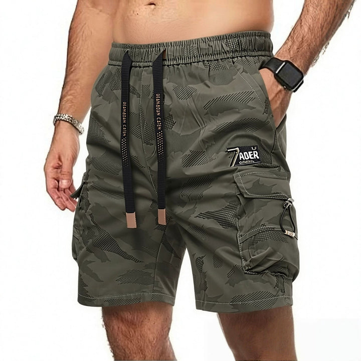 Herren Cargo-Shorts | Mehrere Taschen und Elastischer Bund | Funktionaler Outdoor-Stil