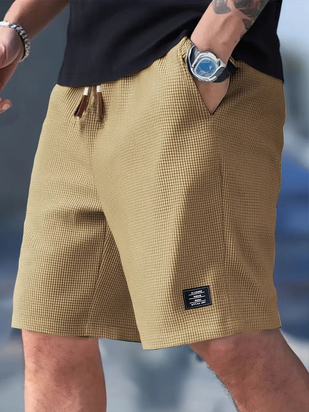 Herren Freizeitshorts | Kordelzugbund und Lockere Passform | Komfortabler Sommerstil