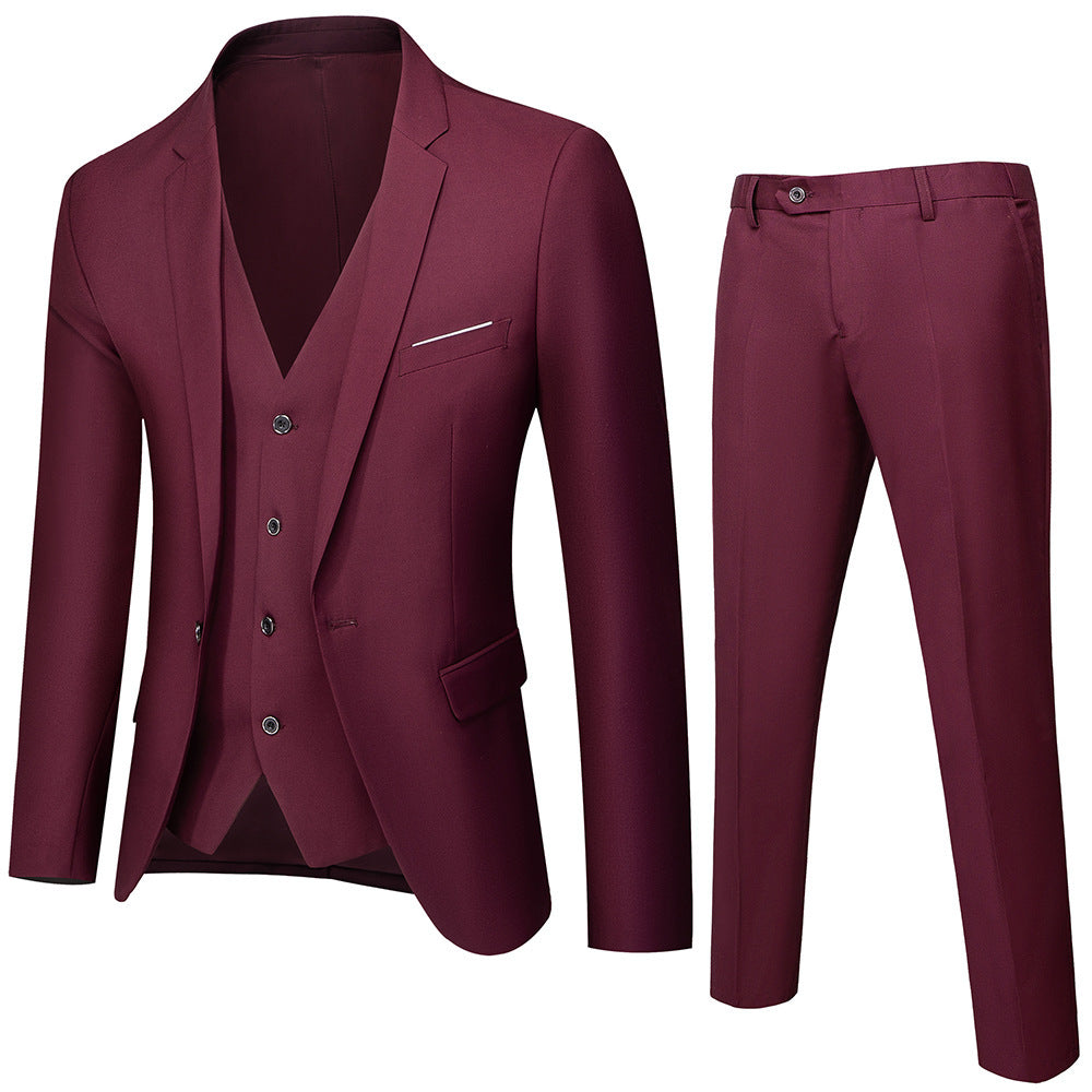 Herren Anzug-Set | Dreiteiliges Design und Gepflegte Silhouette | Stilvoll für Besondere Anlässe