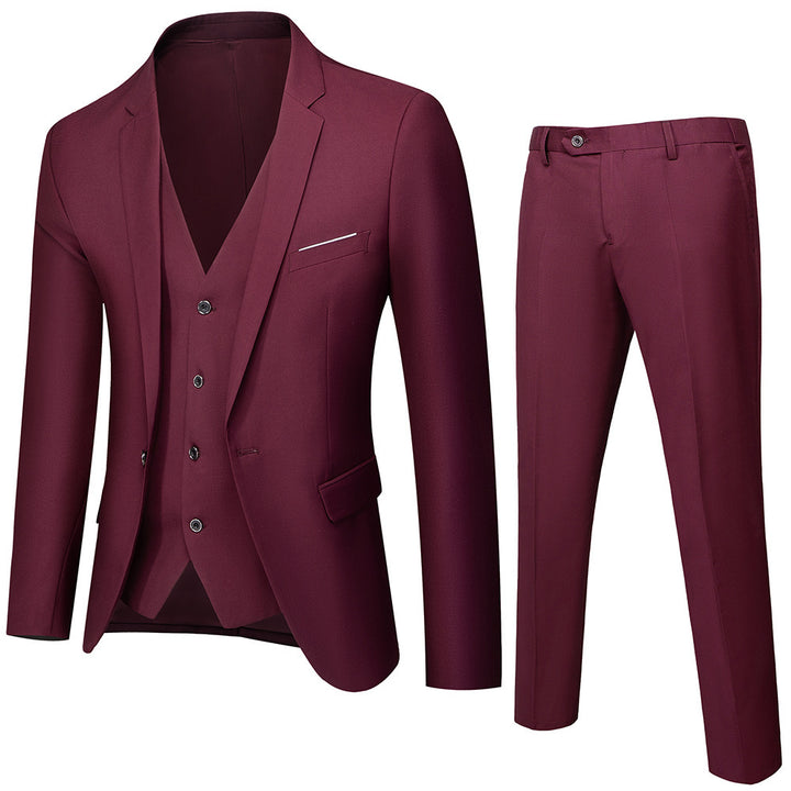 Herren Anzug-Set | Dreiteiliges Design und Gepflegte Silhouette | Stilvoll für Besondere Anlässe