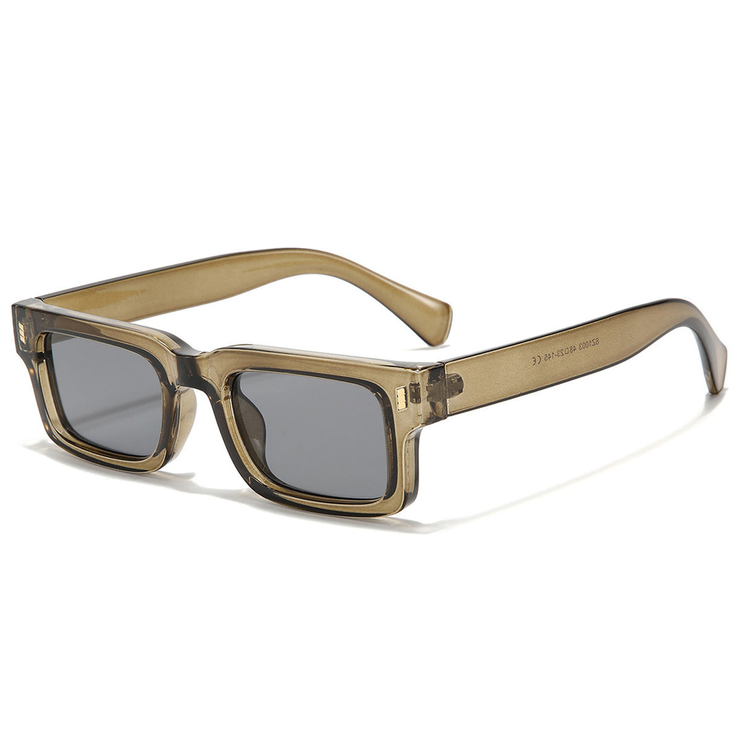 SwissFellas Herren Sonnenbrille Retro, eckiger Rahmen