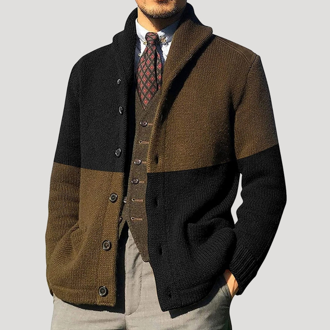 Benedikt | Men's cardigan with shawl collar