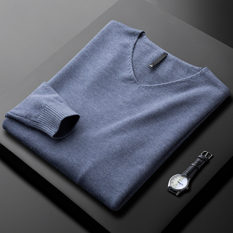 Matteo | Herren Kaschmir Pullover mit V-Ausschnitt