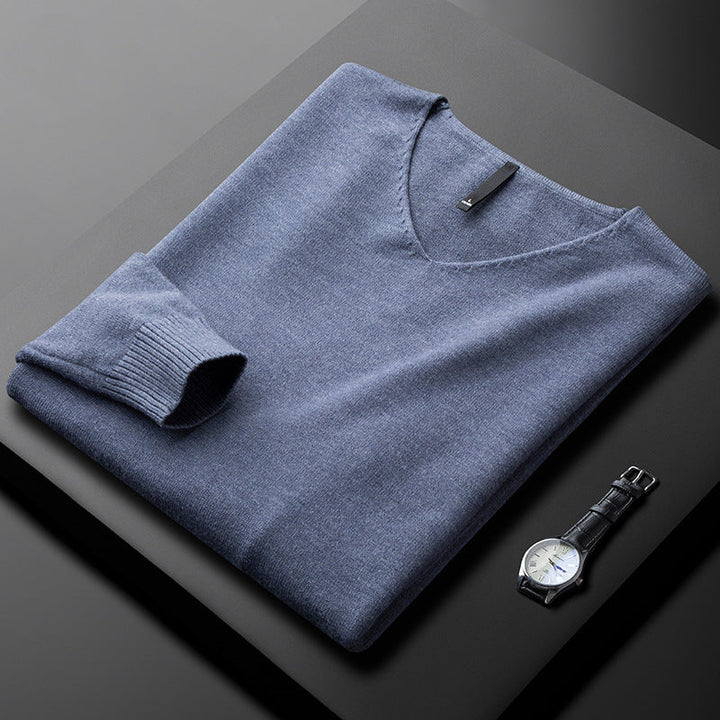 Matteo | Herren Kaschmir Pullover mit V-Ausschnitt