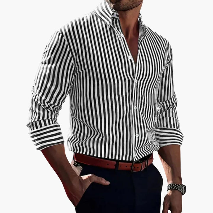 Konrad | Herren Streifenhemd Regular Fit