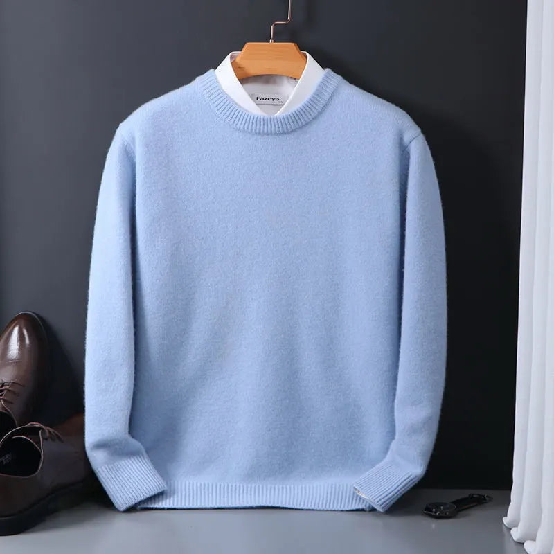 Lorenz | Herren Kaschmir Pullover mit Rundhalsausschnitt