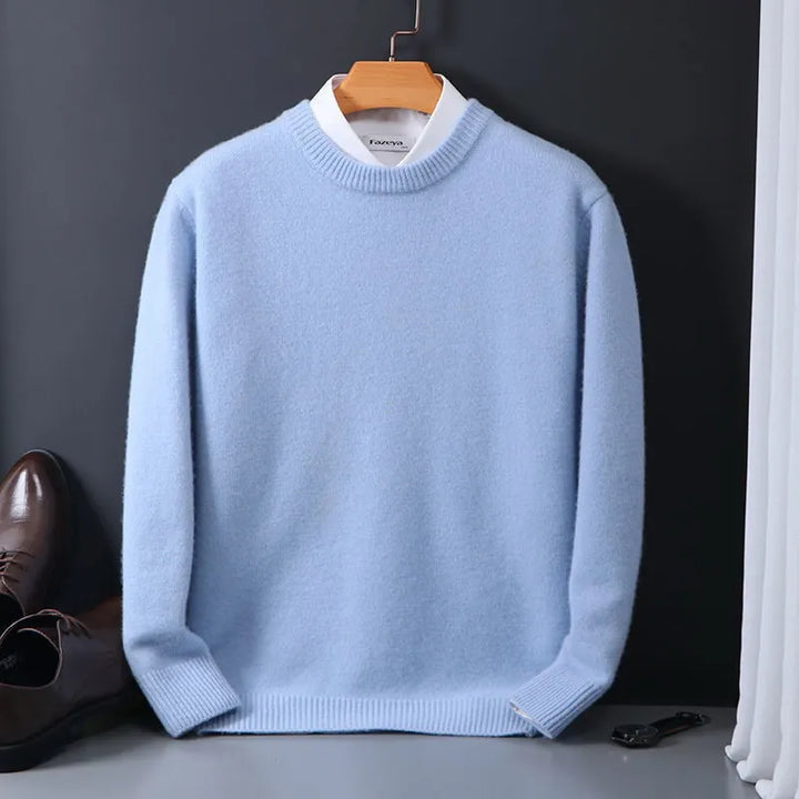 Lorenz | Herren Kaschmir Pullover mit Rundhalsausschnitt