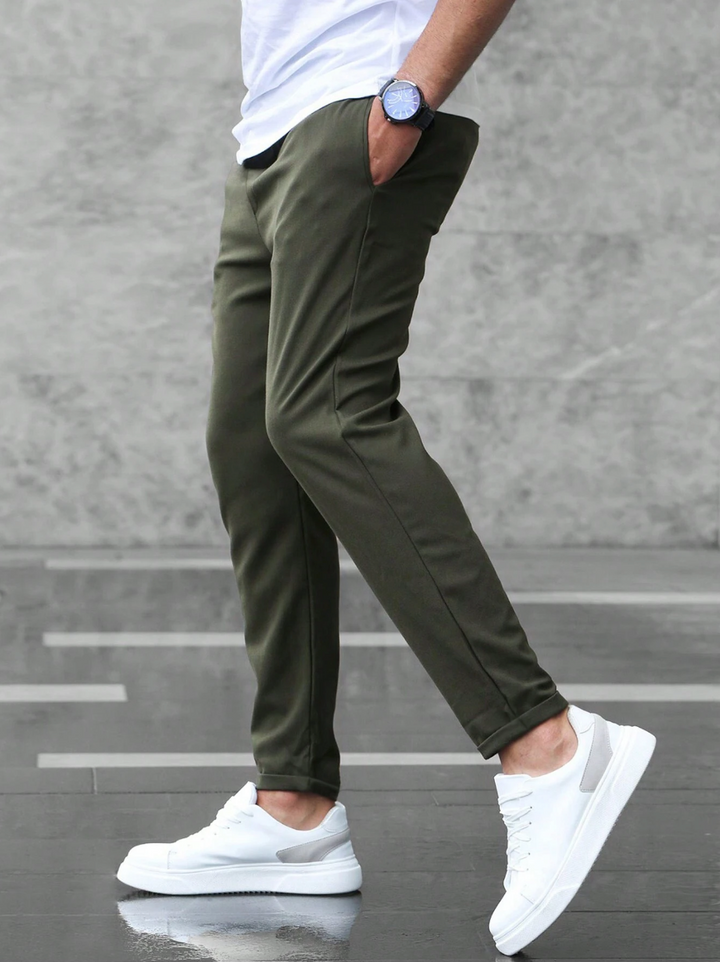 Fabian | Herren Slim Fit Freizeithose mit Kordelzug