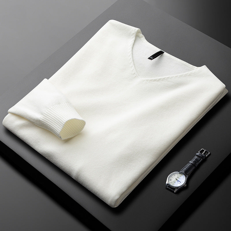 Matteo | Herren Kaschmir Pullover mit V-Ausschnitt