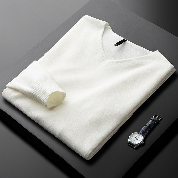 Matteo | Herren Kaschmir Pullover mit V-Ausschnitt
