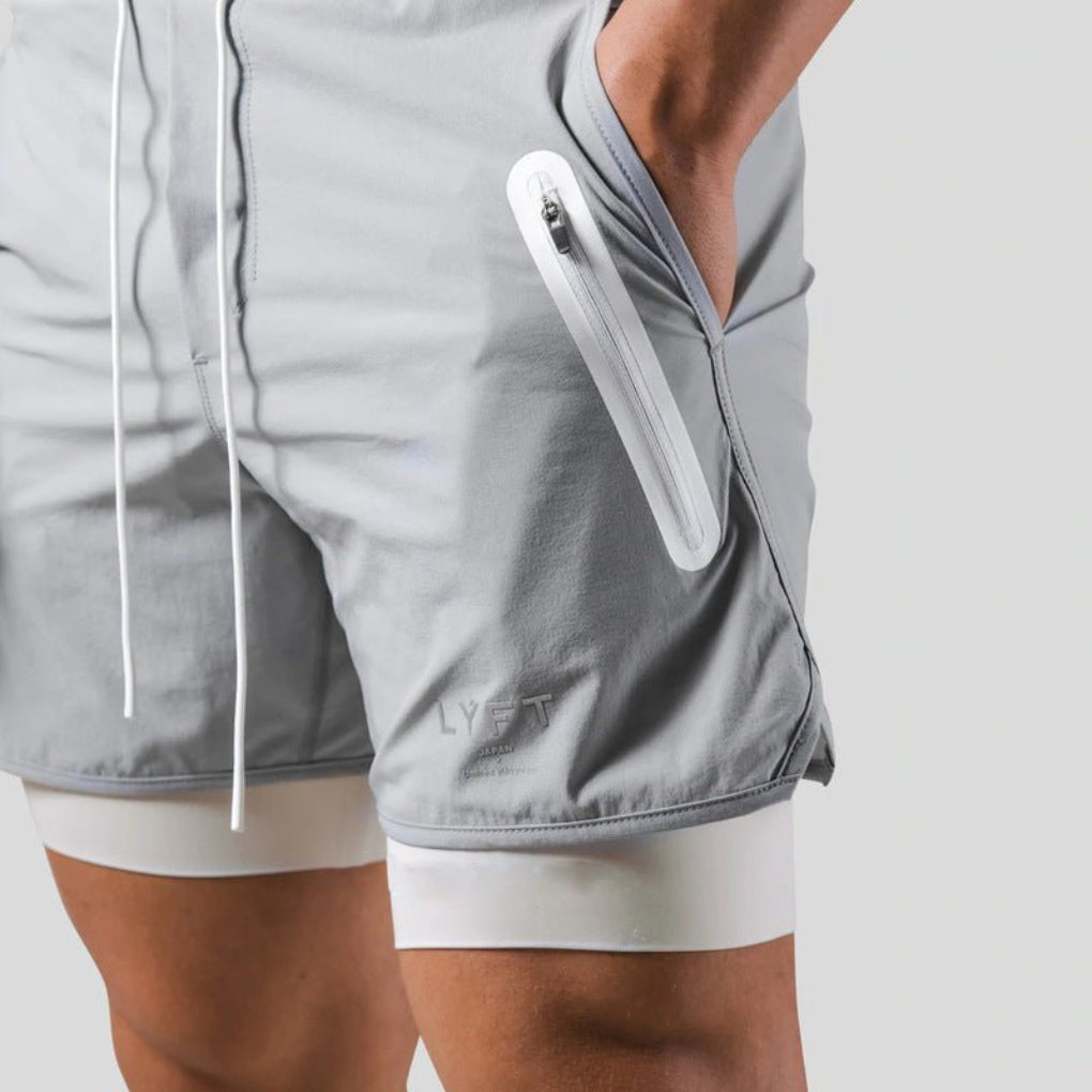Nico | 2-in-1 Trainingsshorts mit Innenhose