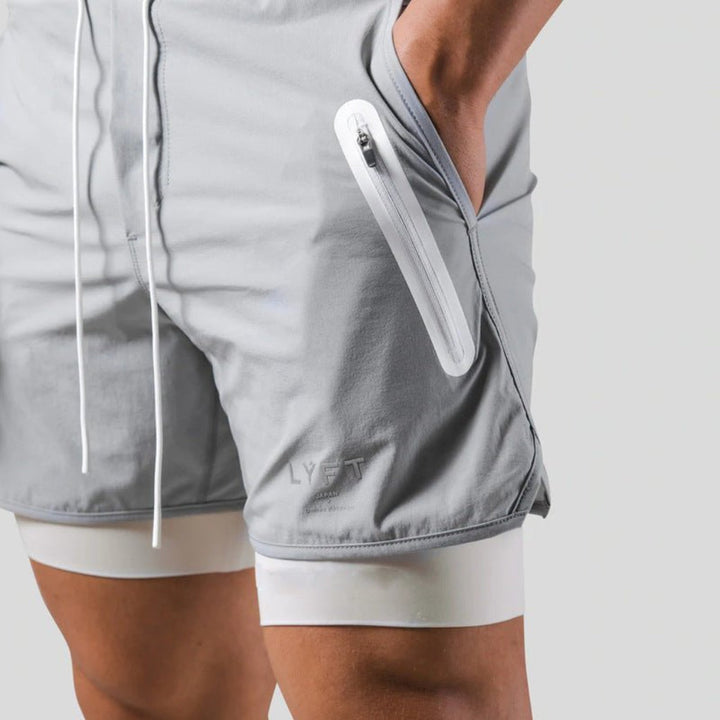 Nico | 2-in-1 Trainingsshorts mit Innenhose