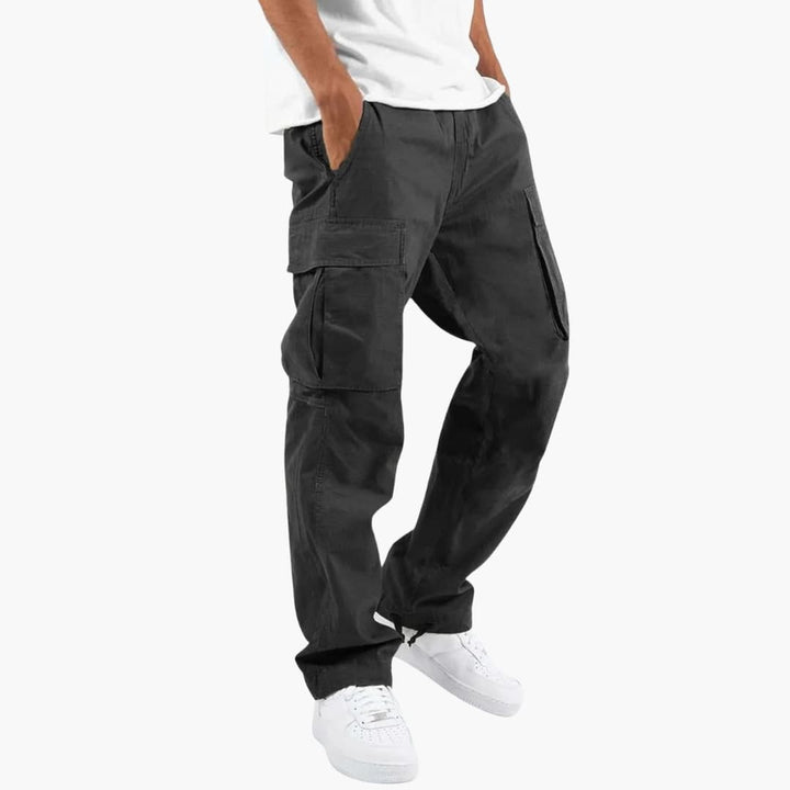 SwissFellas Herren Cargohose mit Mehrtaschen-Design und geradem Bein, bequeme Passform