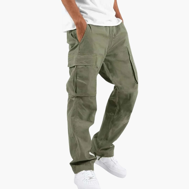 SwissFellas Herren Cargohose mit Mehrtaschen-Design und geradem Bein, bequeme Passform