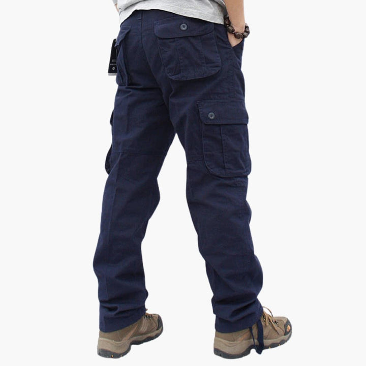 SwissFellas Herren Cargohose mit Cargotaschen und geradem Bein, reguläre Passform