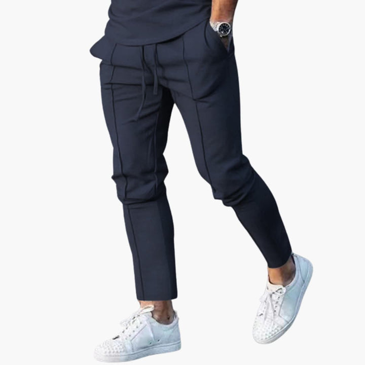 SwissFellas Herren Cargo Jogginghose mit Cargotaschen, schmale Passform