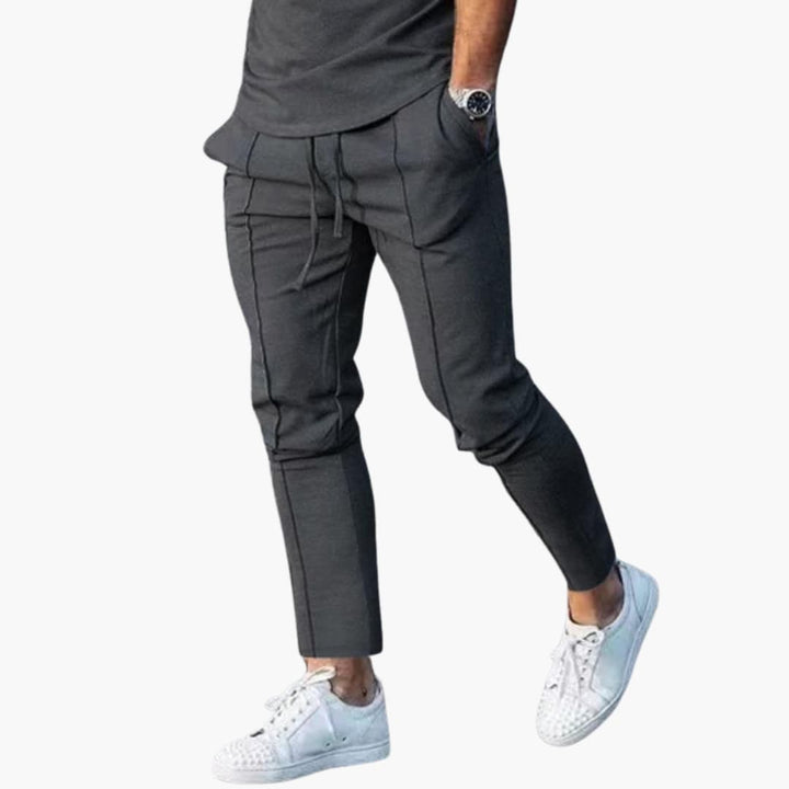 SwissFellas Herren Cargo Jogginghose mit Cargotaschen, schmale Passform