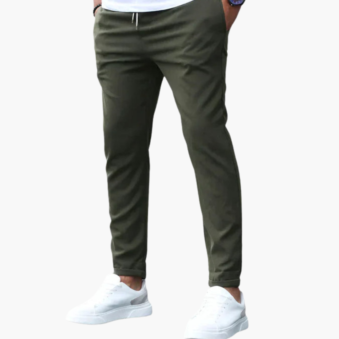 SwissFellas Herren Jogginghose mit Kordelzug und schmal zulaufendem Bein, reguläre Passform