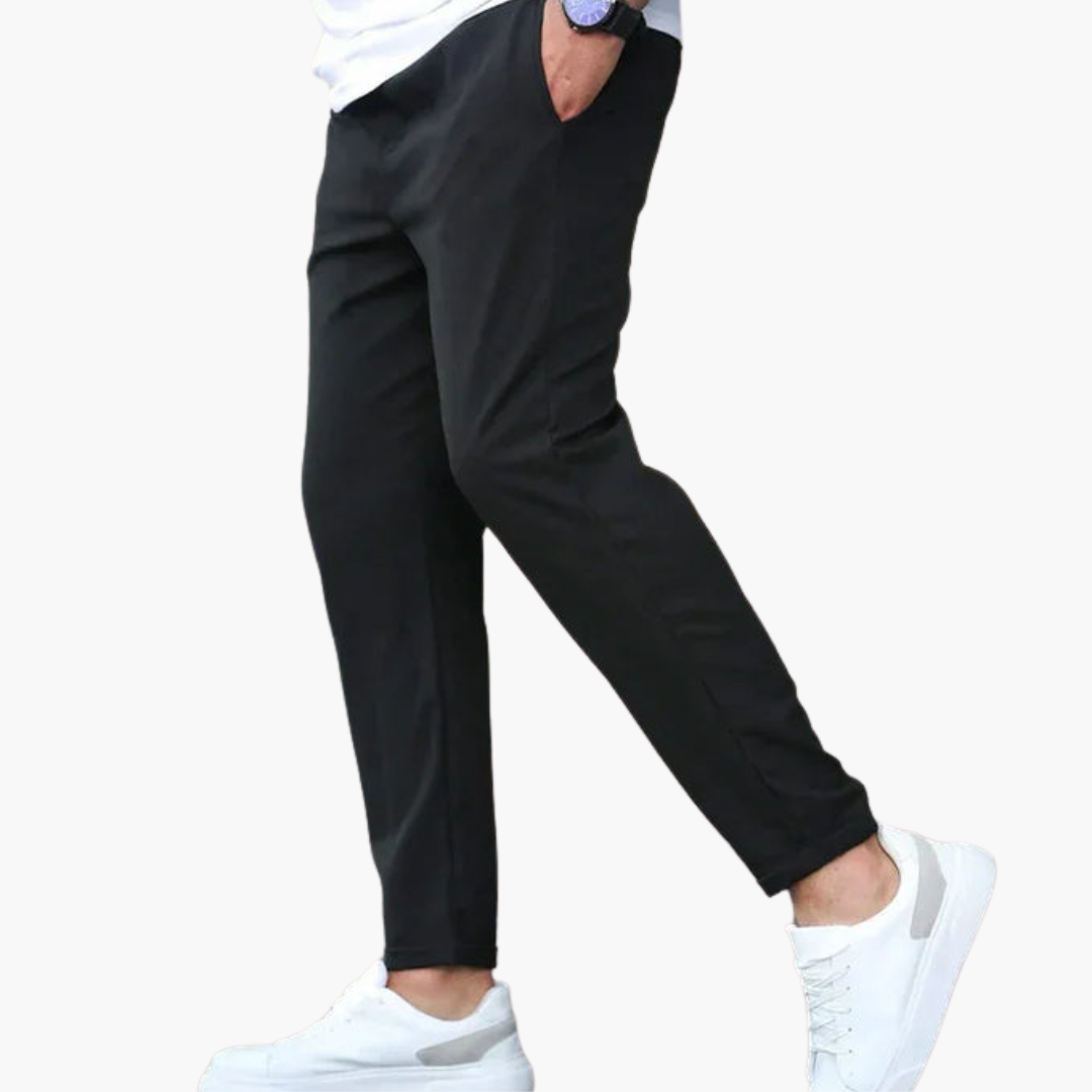 SwissFellas Herren Jogginghose mit Kordelzug und schmal zulaufendem Bein, reguläre Passform