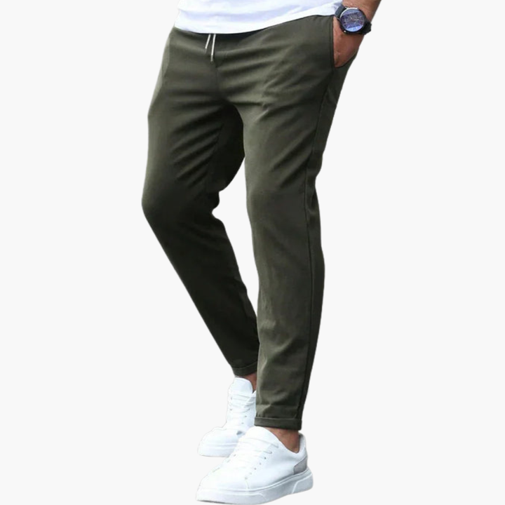 SwissFellas Herren Jogginghose mit Kordelzug und schmal zulaufendem Bein, reguläre Passform