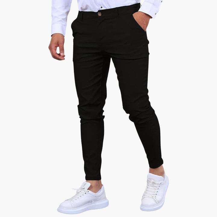 SwissFellas Herren Chinohose knöchellang, schmale Passform