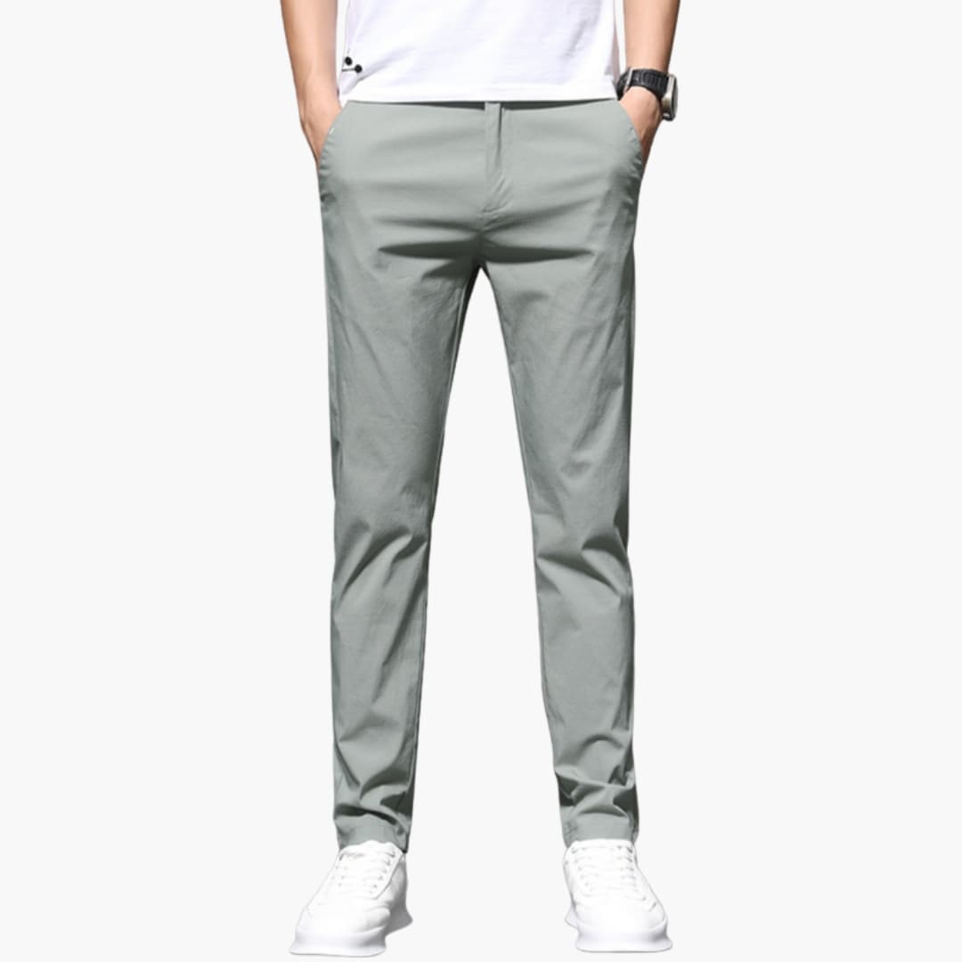 SwissFellas Herren Chinohose mit schmal zulaufendem Bein, schmale Passform