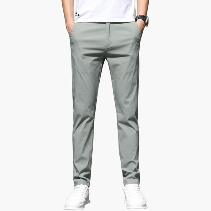 SwissFellas Herren Chinohose mit schmal zulaufendem Bein, schmale Passform
