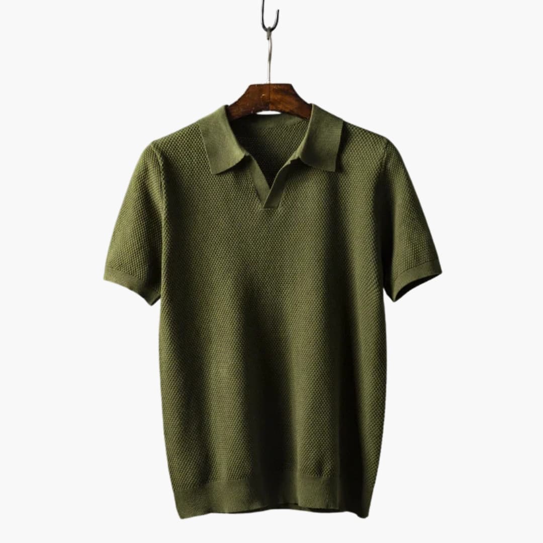 SwissFellas Herren Poloshirt mit Kurzarm und Polokragen, reguläre Passform