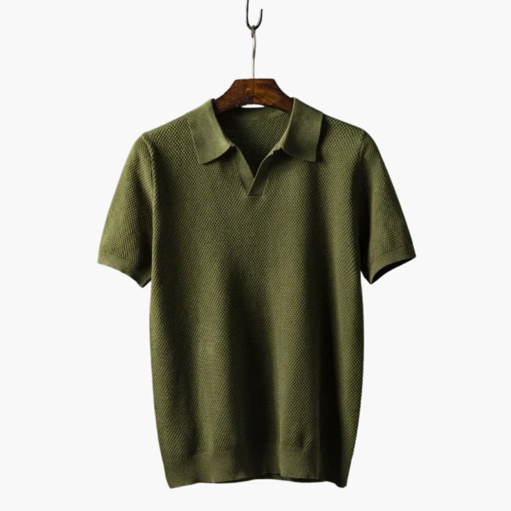 SwissFellas Herren Poloshirt mit Kurzarm und Polokragen, reguläre Passform