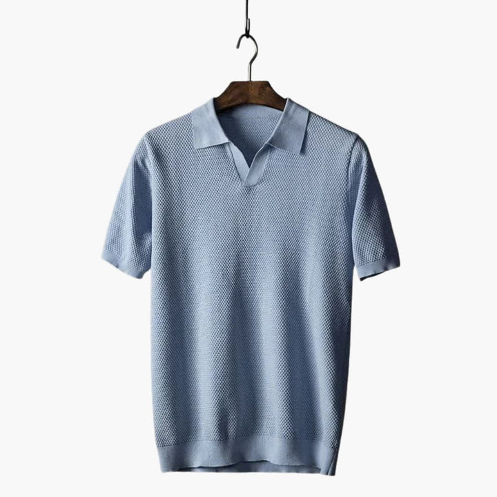 SwissFellas Herren Poloshirt mit Kurzarm und Polokragen, reguläre Passform