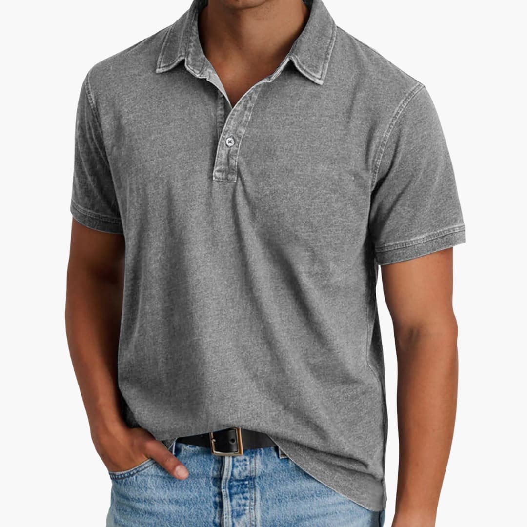 SwissFellas Herren Poloshirt mit Polokragen, Kurzarm, reguläre Passform