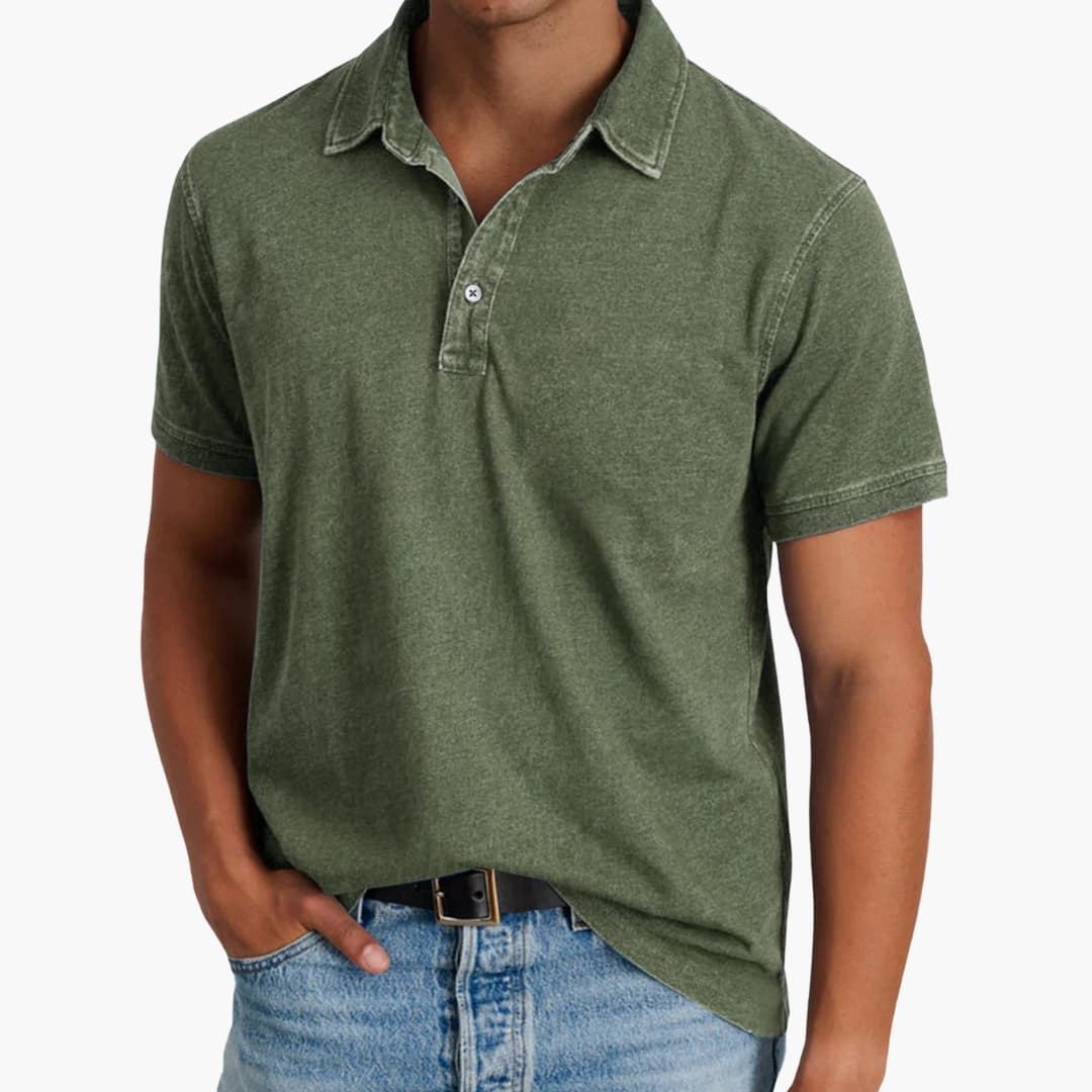 SwissFellas Herren Poloshirt mit Polokragen, Kurzarm, reguläre Passform