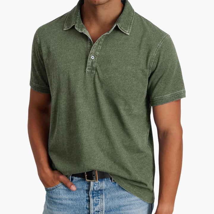SwissFellas Herren Poloshirt mit Polokragen, Kurzarm, reguläre Passform