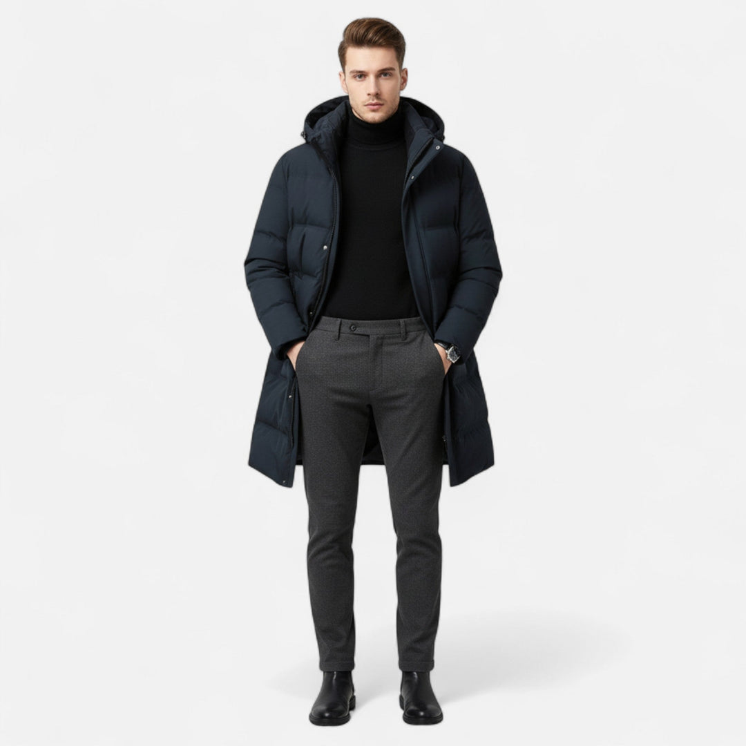 Emilian | Herren Daunenparka mit Kapuze