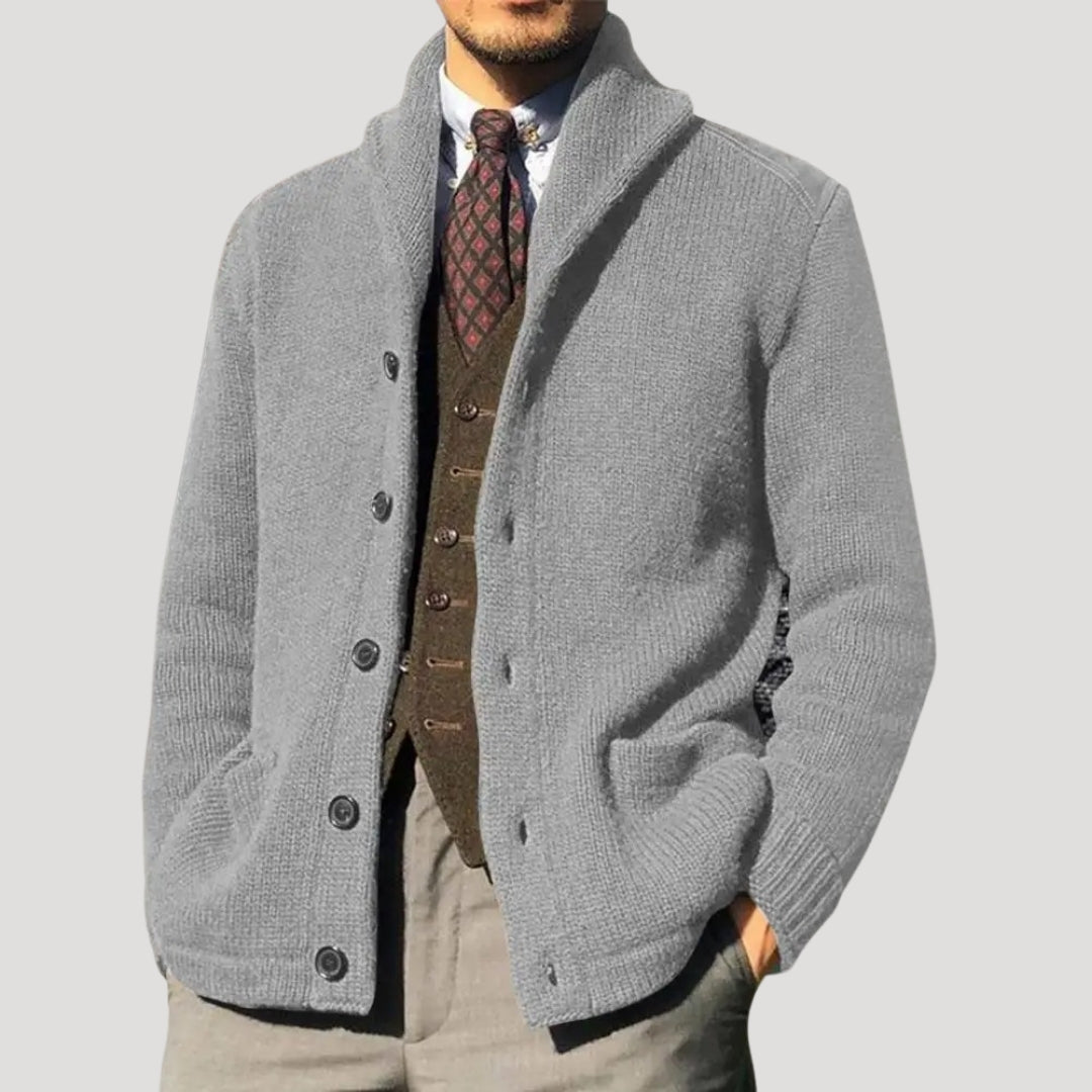 Benedikt | Men's cardigan with shawl collar