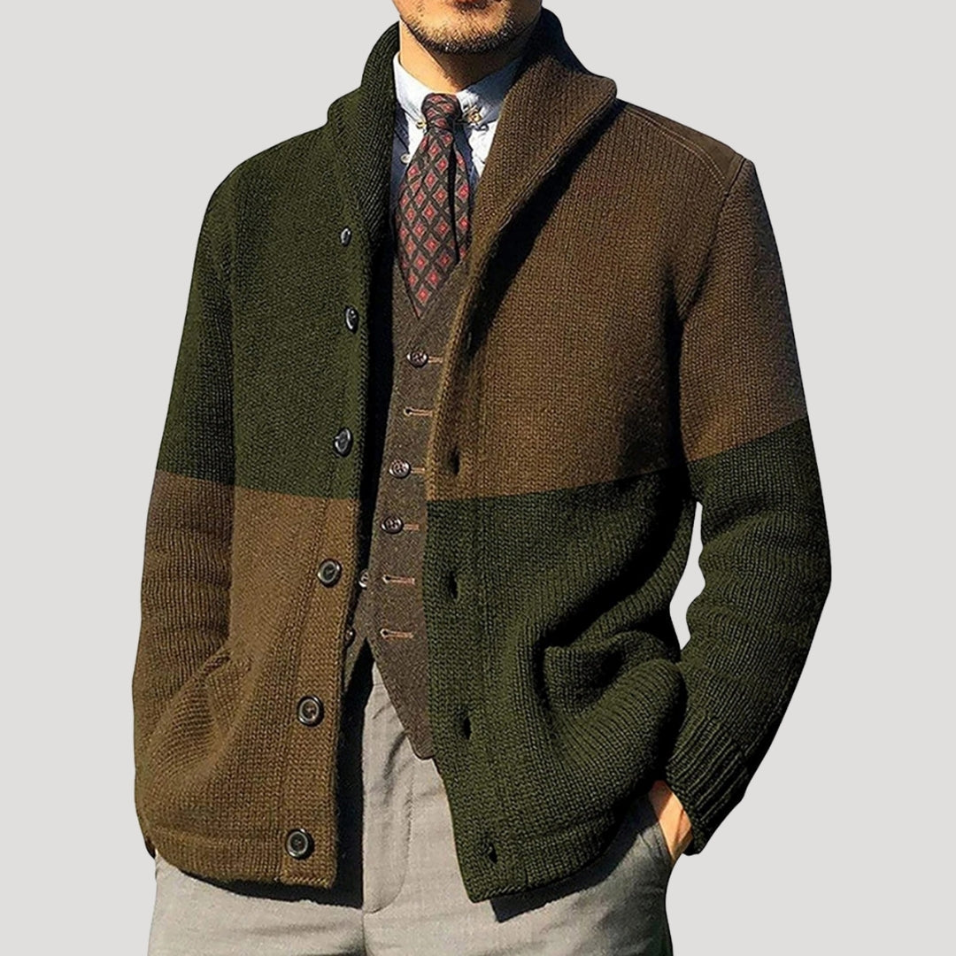 Benedikt | Men's cardigan with shawl collar