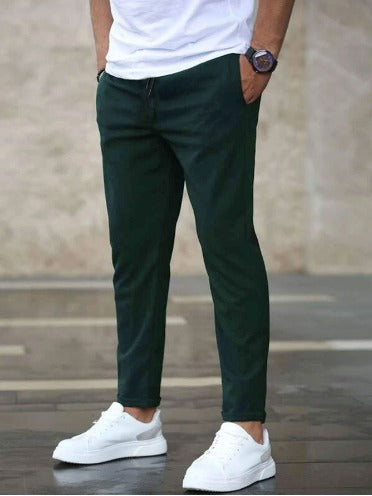 Fabian | Herren Slim Fit Freizeithose mit Kordelzug