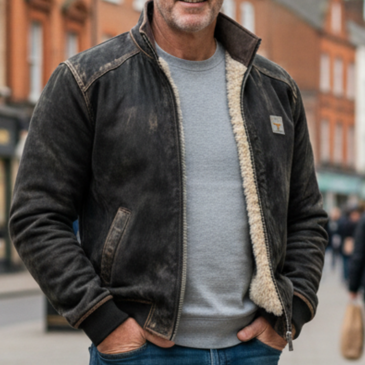 Gregor | Men’s Vintage Jacket with Stand Collar