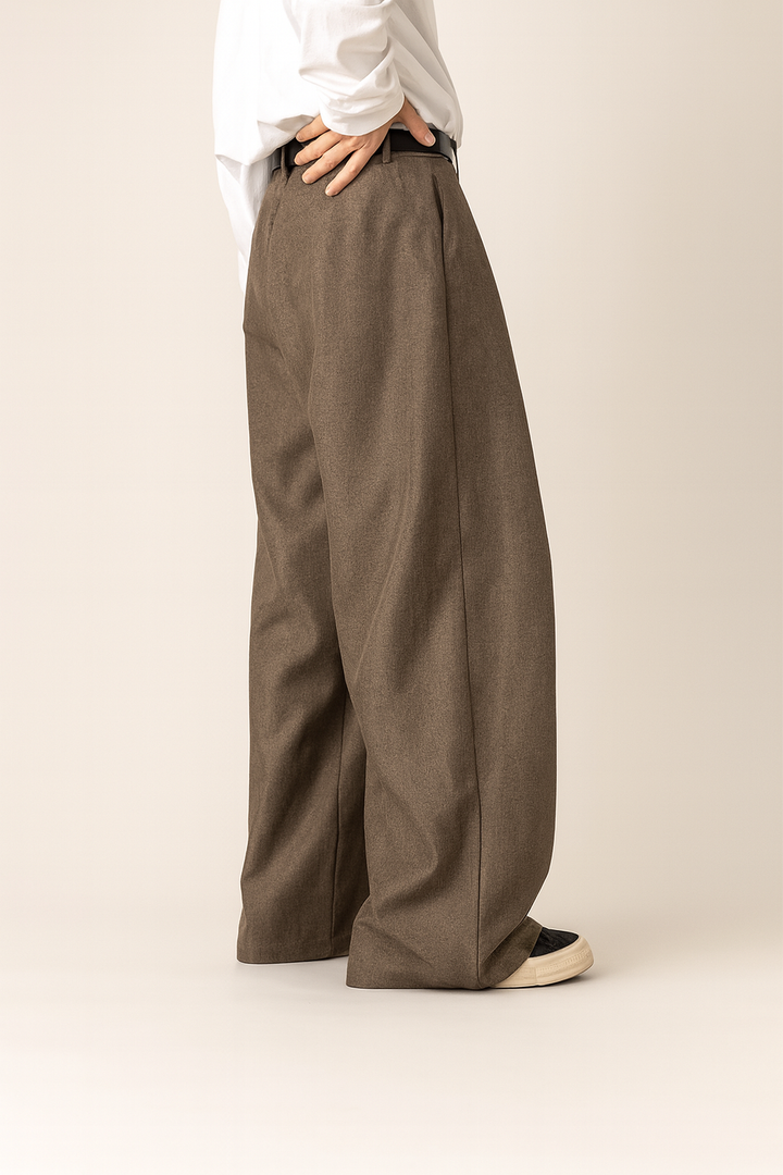 Silas | Herren Bundfaltenhose mit weitem Bein