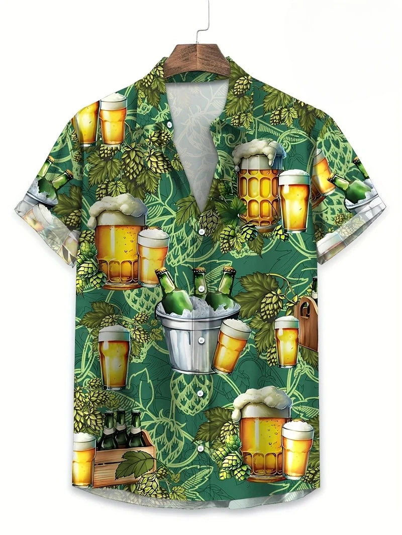 Valentin | Hawaii Hemd mit Blumen Print