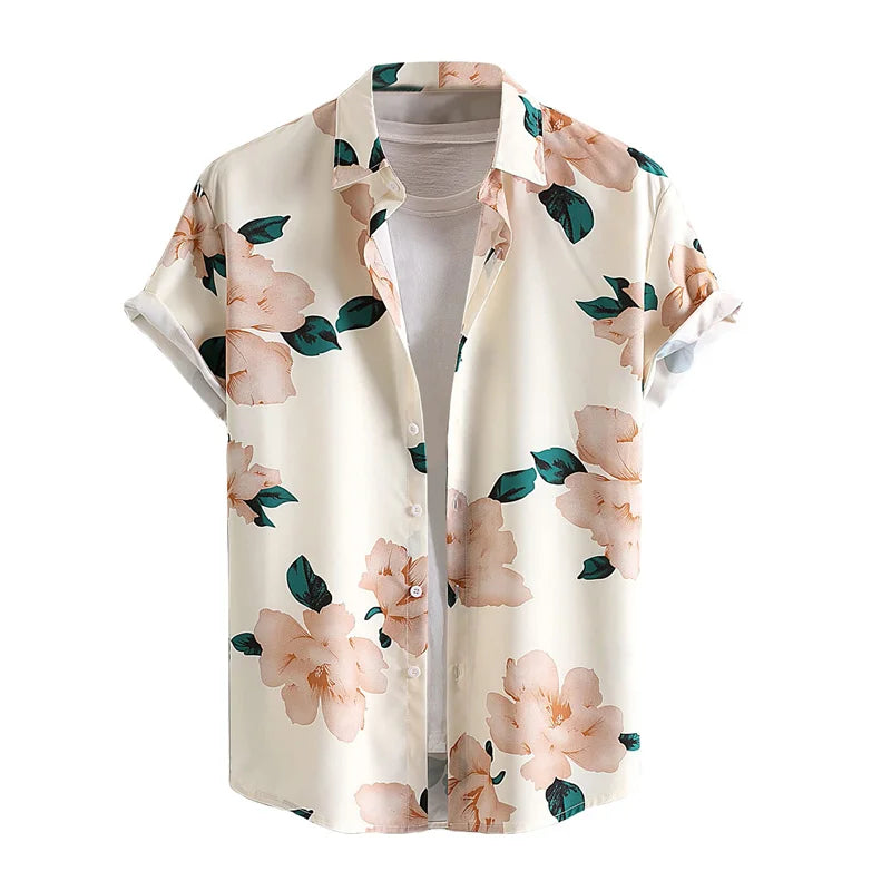 Nico | Hawaii Hemd mit Blumen Print
