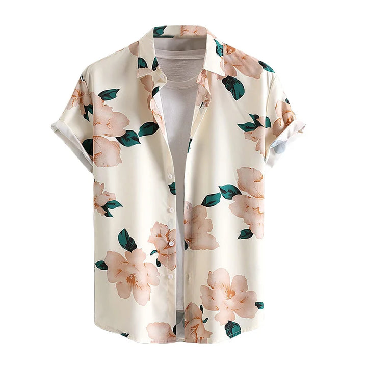 Nico | Hawaii Hemd mit Blumen Print
